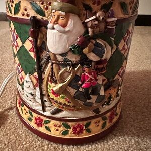 Jim Shore Candle Warmer Santa with original box;